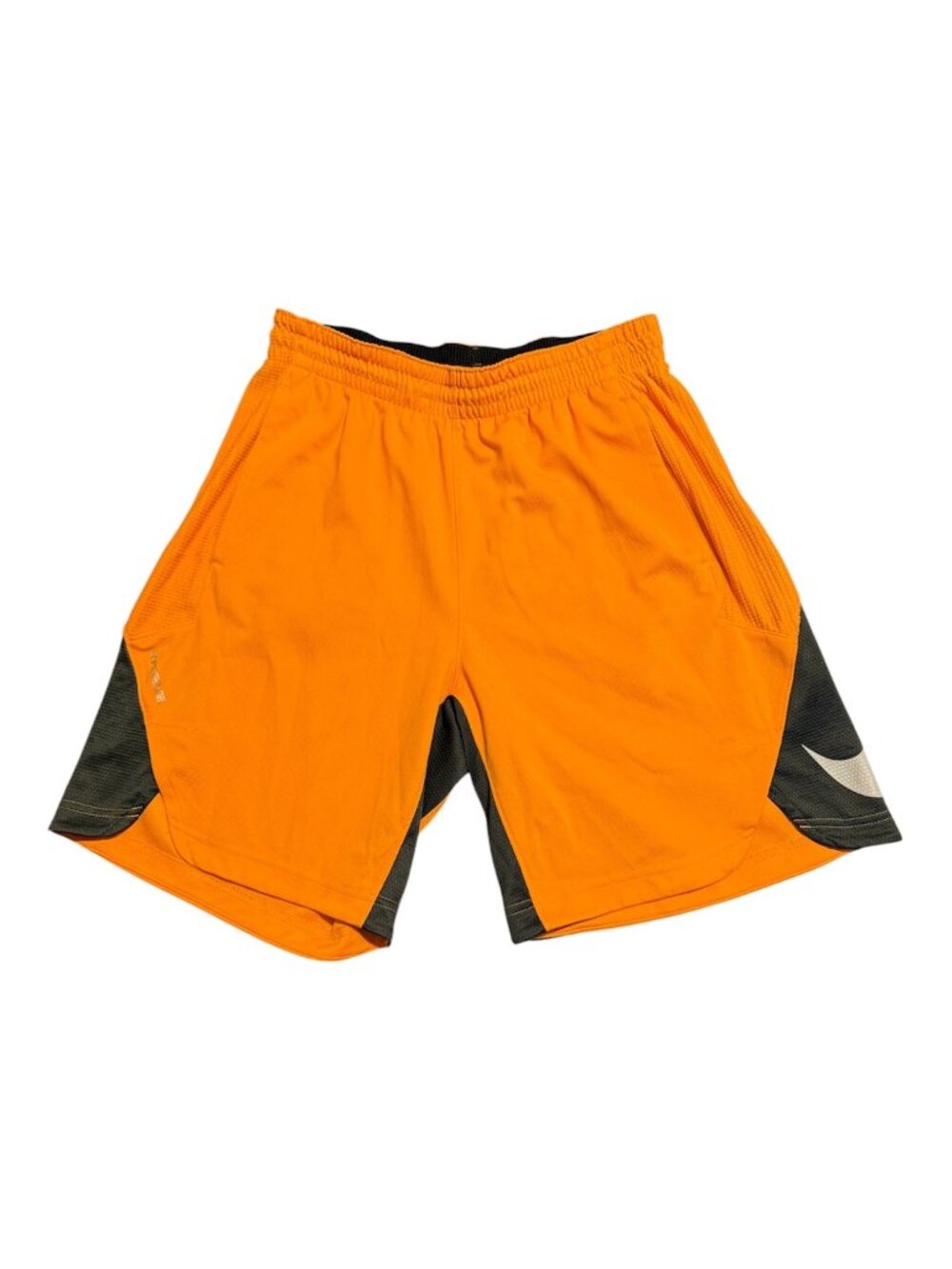 Nike Men's Hyper Elite Power Dri-Fit Basketball Shorts Sz: M Orange Check Desc